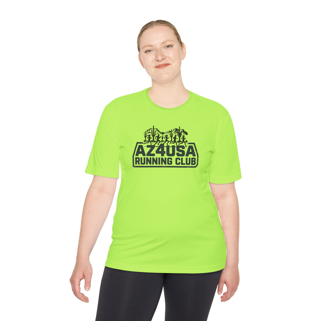 Az4USA Running Club Moisture-Wicking Tee — Trail Skyline Graphic