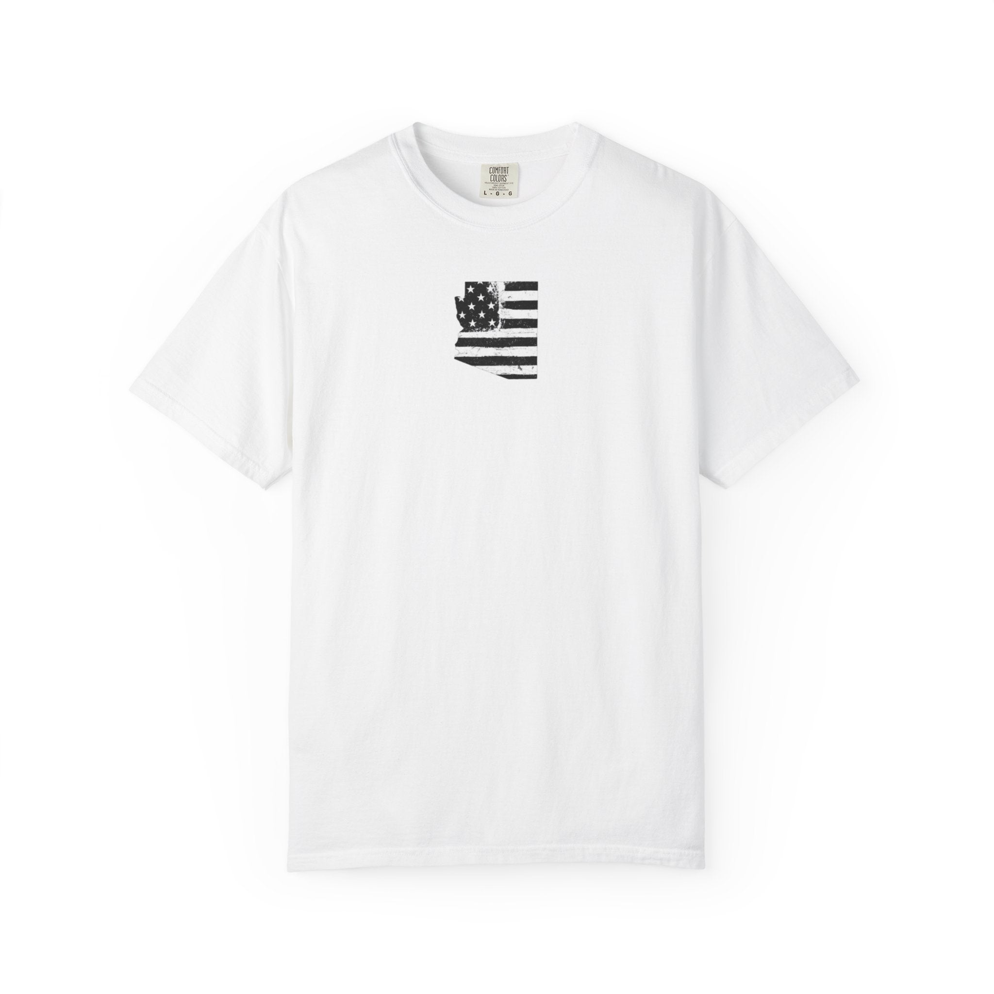 Arizona Flag Tee - Born in America, American Pride Shirt, Unisex Graphic T-Shirt, Arizona Themed Apparel, Patriotic Gift