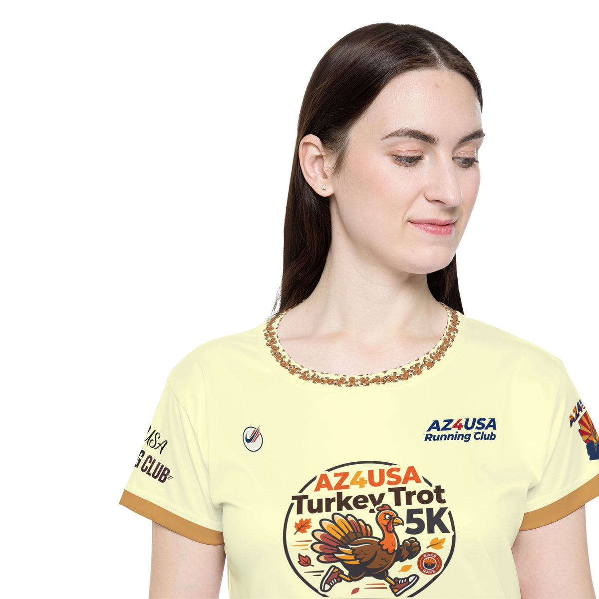 Turkey Trot 5K Women's Sports Jersey — AZ&USA Mesa, Arizona