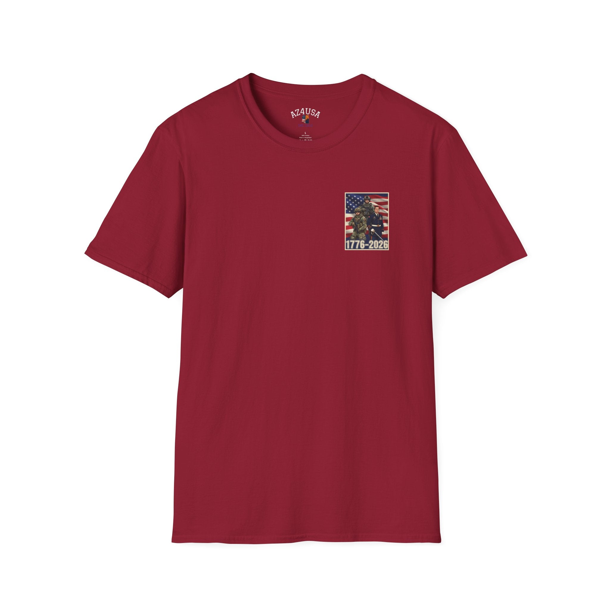 Patriotic Eagle 250 YEARS T-Shirt — "God Bless America" Born Free USA Tee