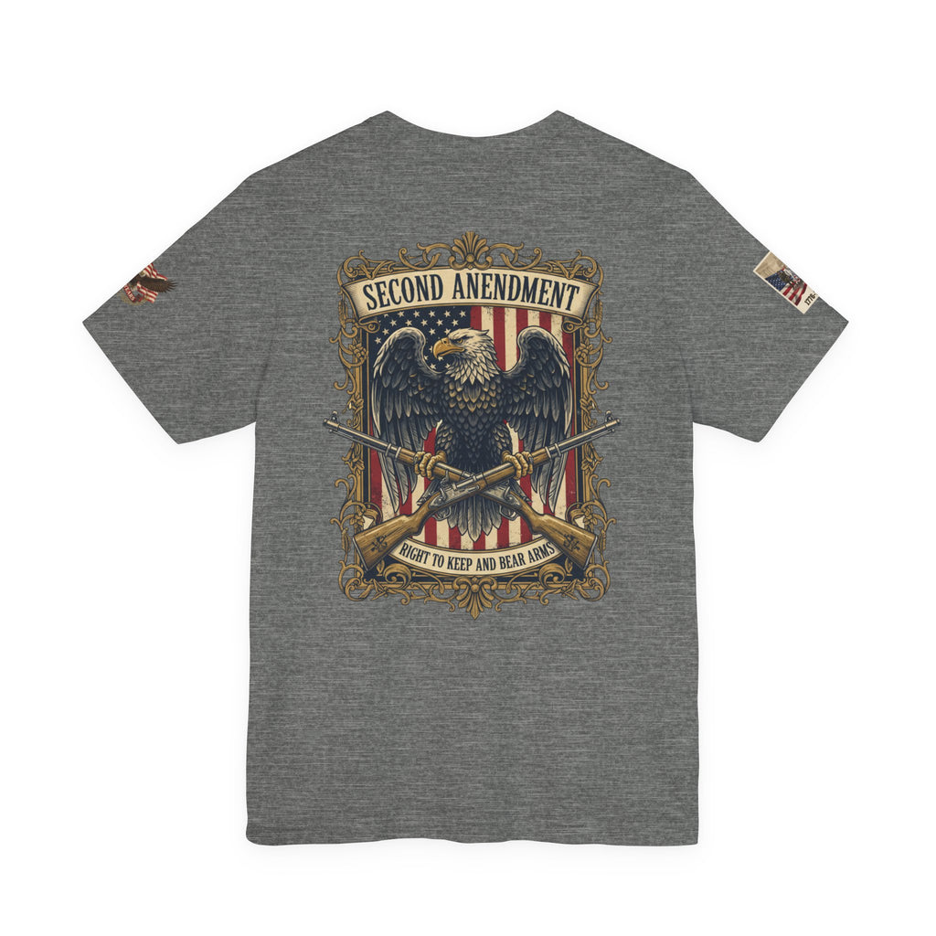 Second Amendment Eagle T-Shirt - Right to Keep and Bear Arms Graphic Tee