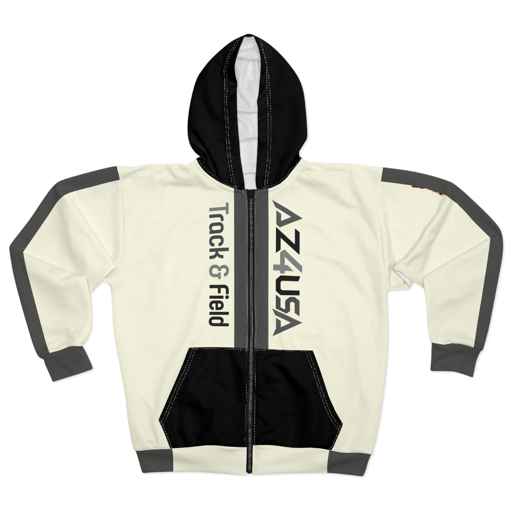 AZ4USA Track & Field Zip Hoodie — Arizona Track Team Jacket
