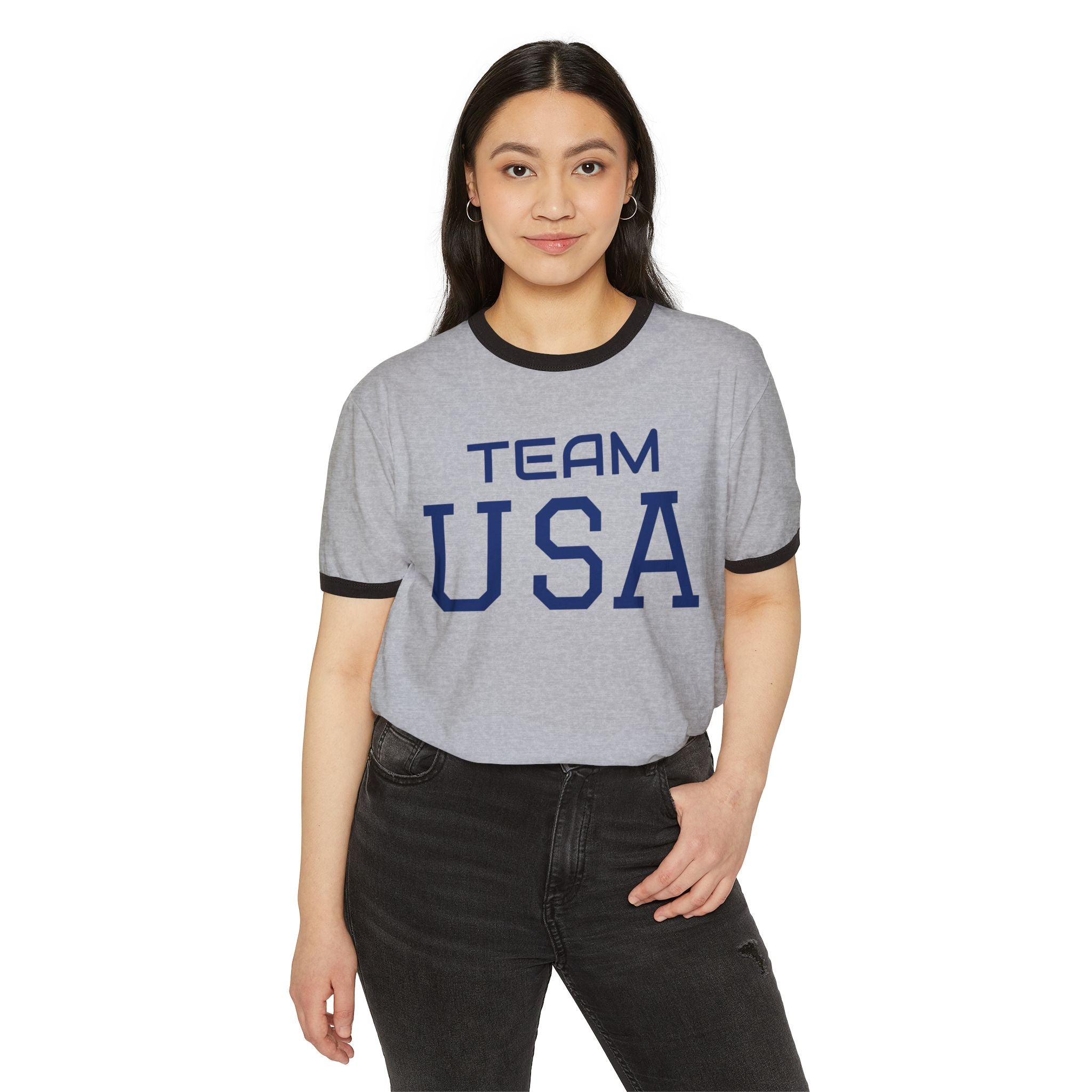 Team USA Ringer T‑Shirt — LA28 Olympic Retro Tee
