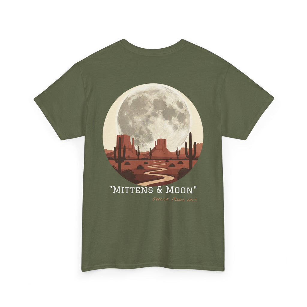 "Mittens & Moon" Graphic Tee--Moonrise Desert T‑Shirt