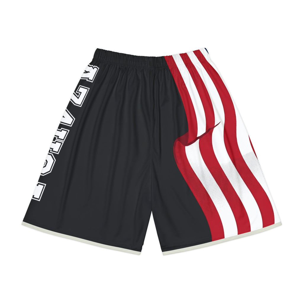 American Flag Basketball Shorts — Patriotic Men’s AOP Sports Shorts