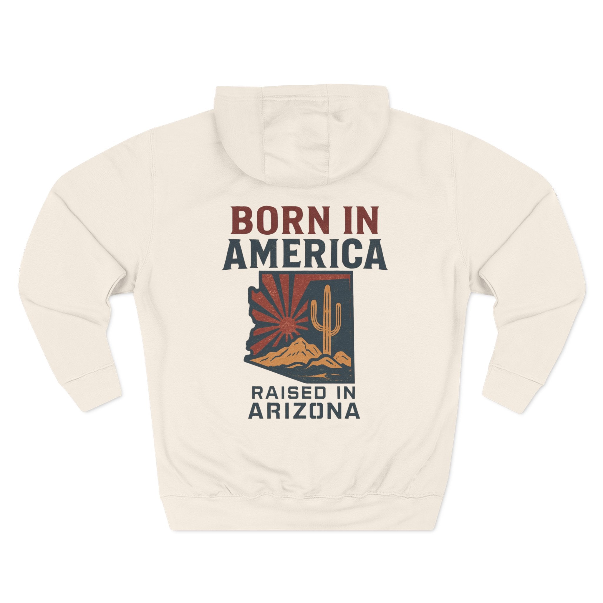 Arizona Pride Fleece Hoodie, Cozy Sweatshirt, Travel Gift, Patriot Apparel, American Southwest Style