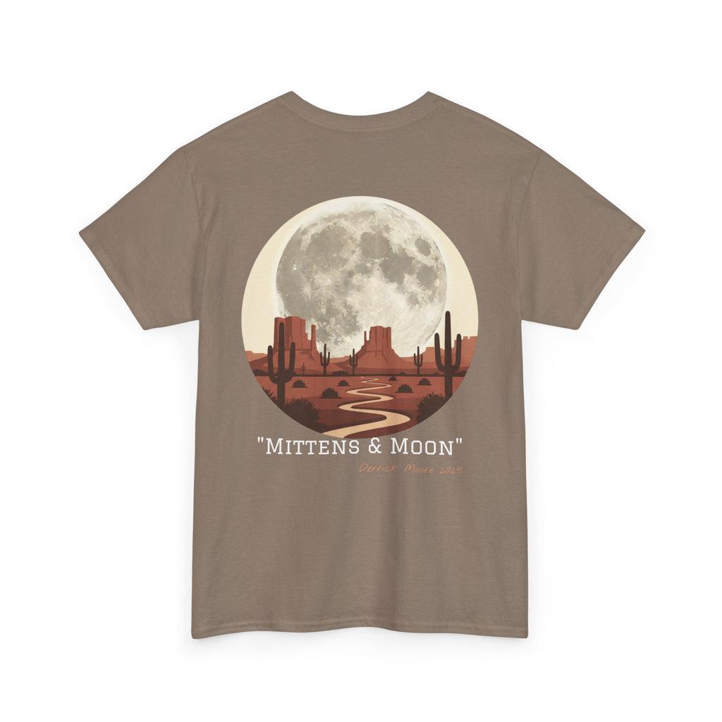 "Mittens & Moon" Graphic Tee--Moonrise Desert T‑Shirt