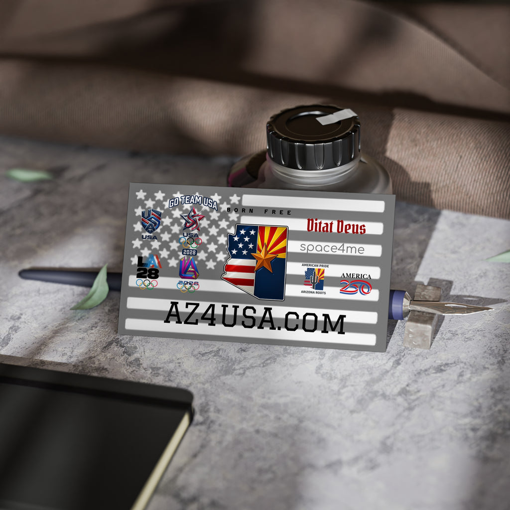 Arizona Flag USA Business Cards — Patriotic AZ4USA.com Networking Cards