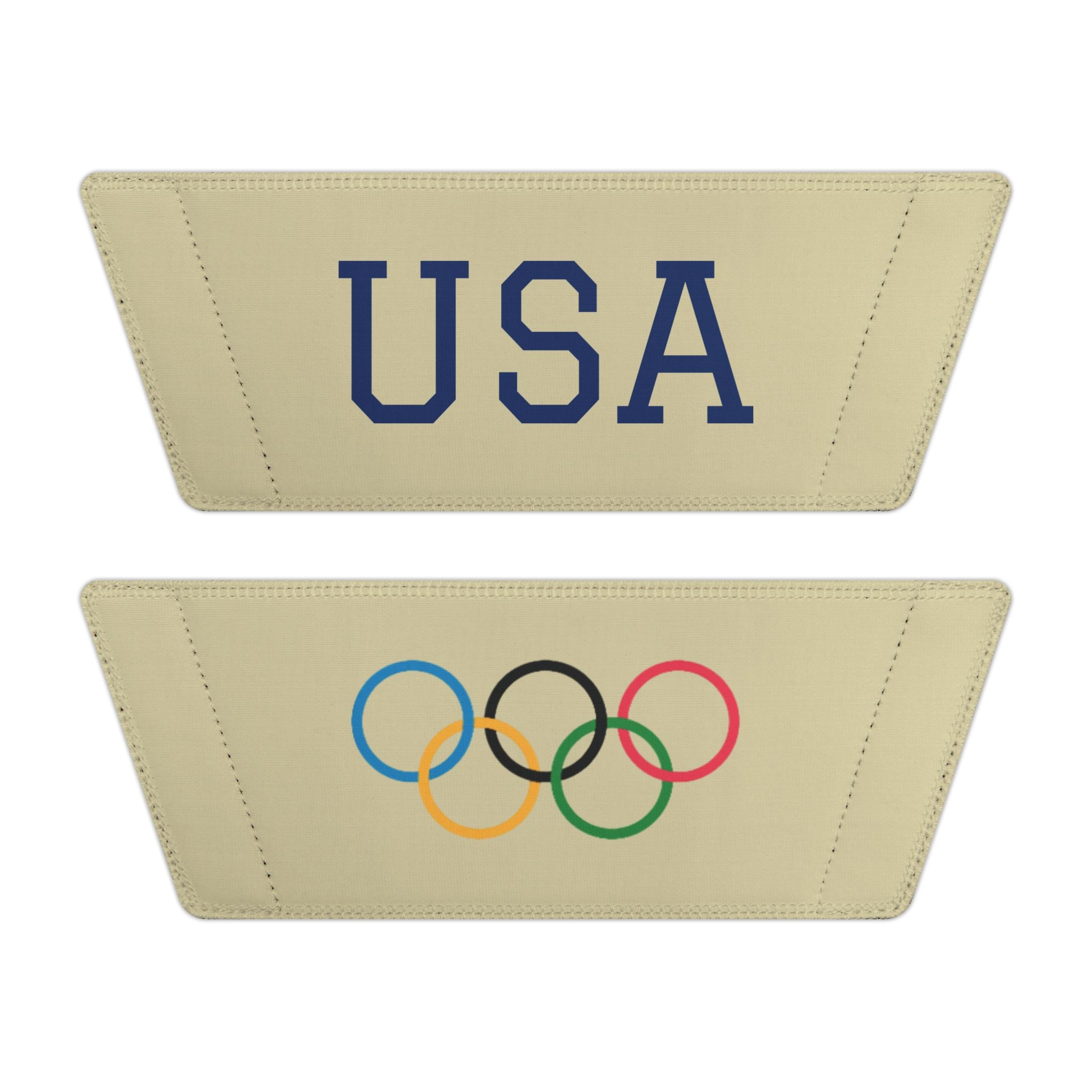 USA Olympic Rings Slide Sandals — Men's Removable-Strap Athletic Pool Slides
