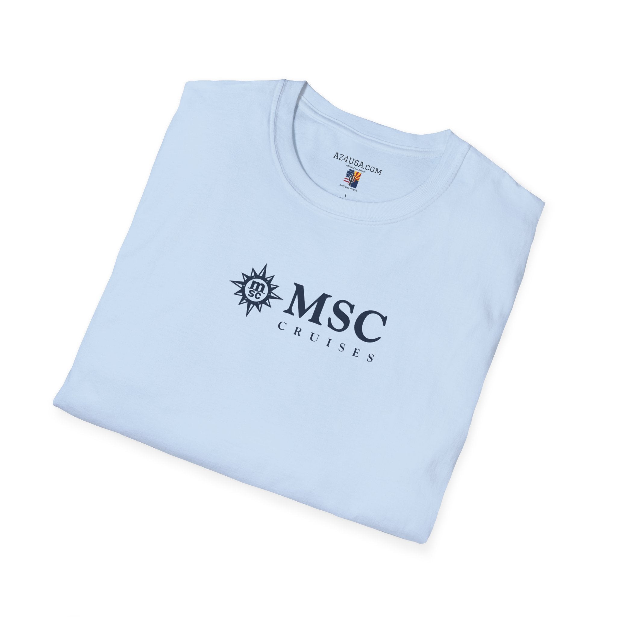 MSC World America Cruise T‑Shirt — Ship Specs & Silhouette Tee