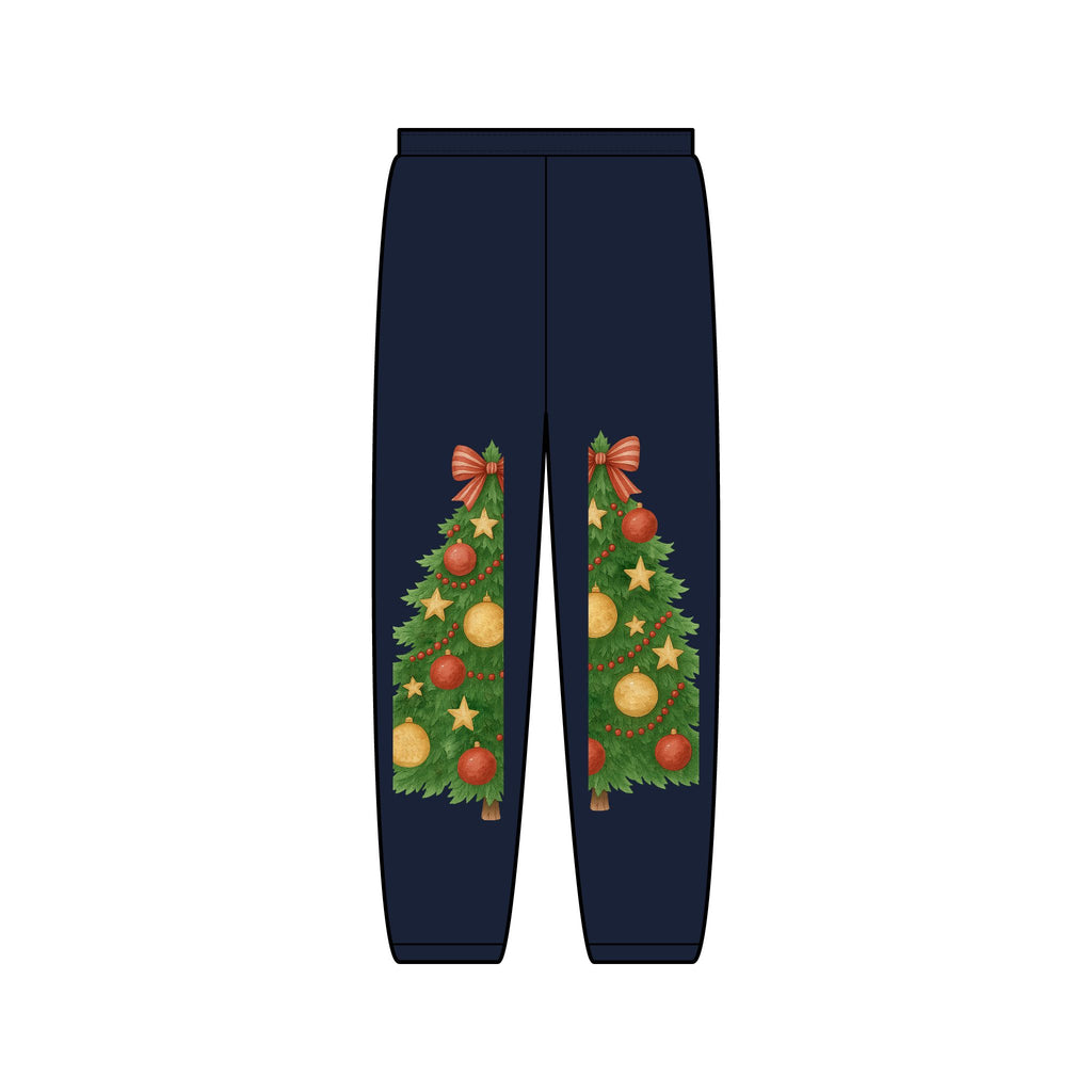 Gingerbread & Christmas Tree Holiday Sweatpants