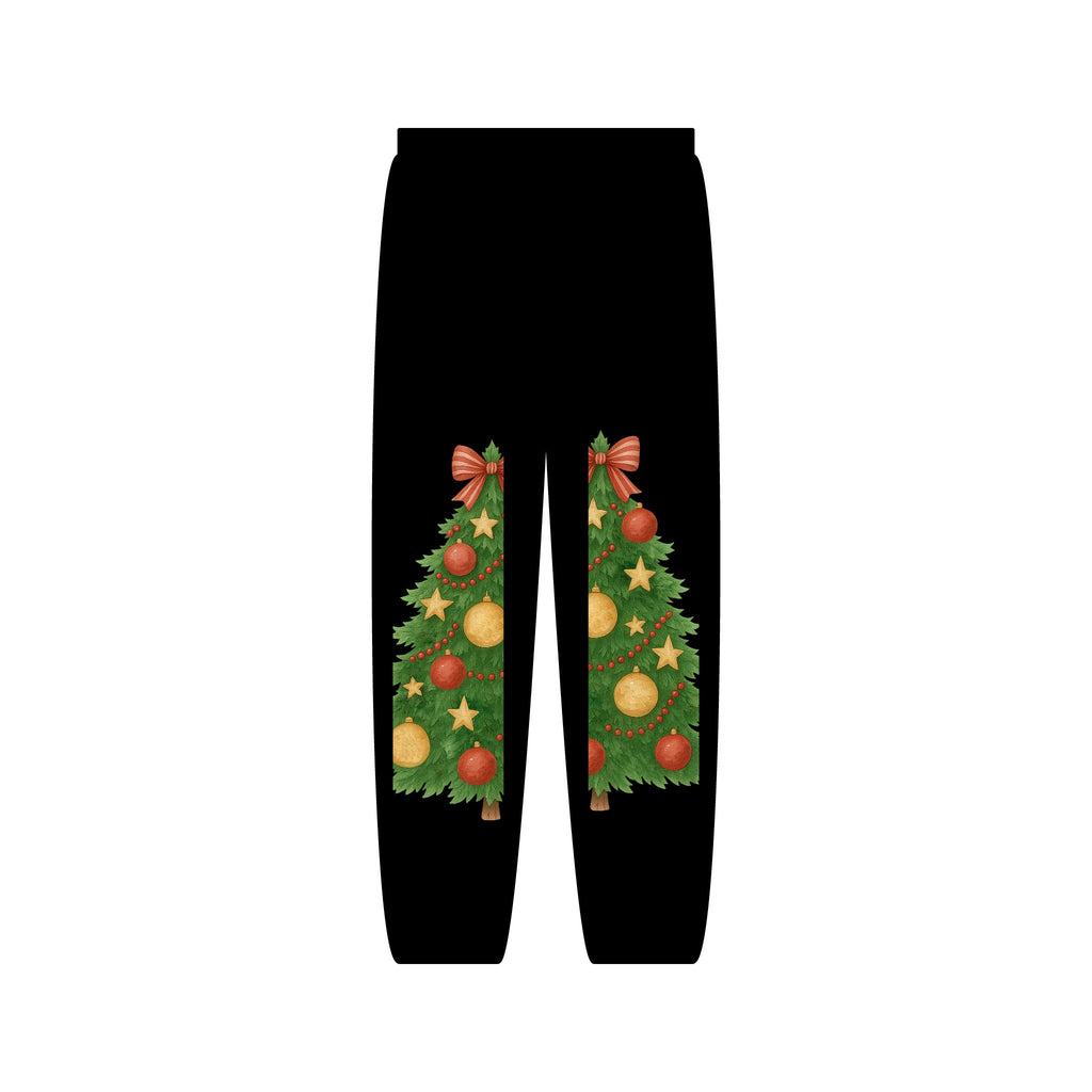 Gingerbread & Christmas Tree Holiday Sweatpants