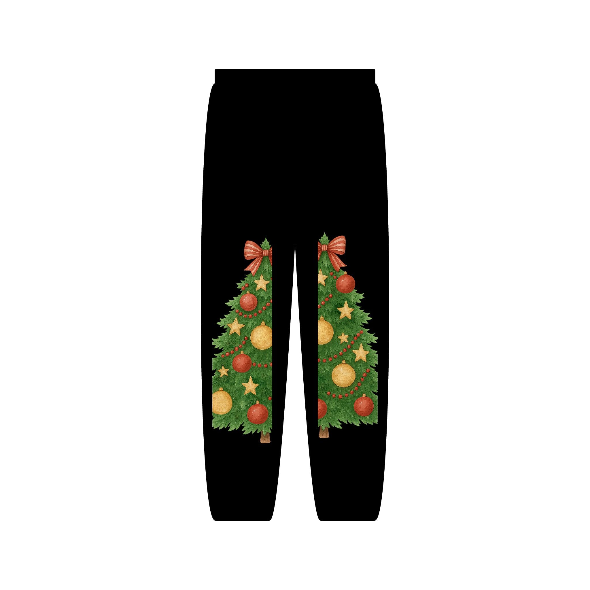 Gingerbread & Christmas Tree Holiday Sweatpants