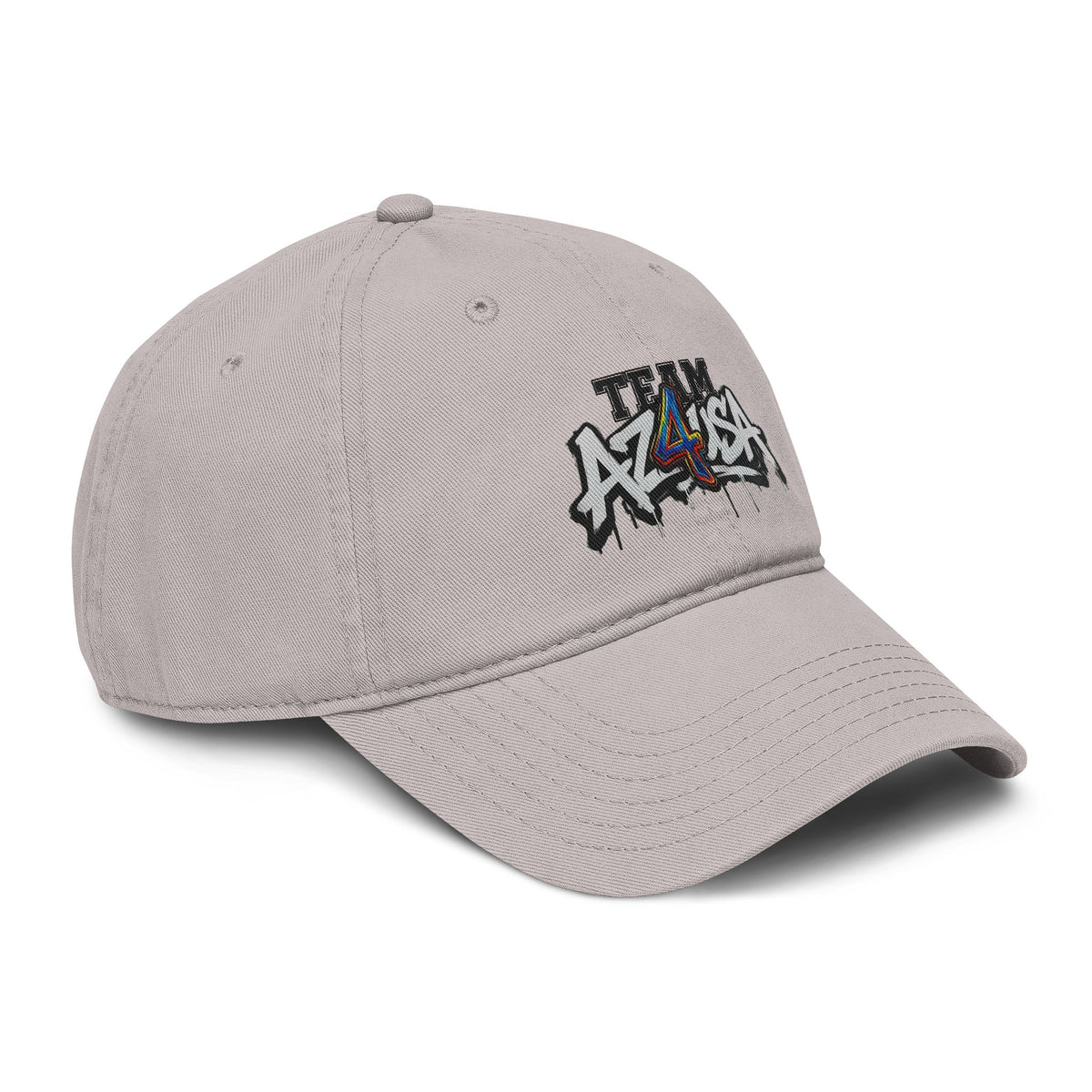 Team Azusa Washed Baseball Cap — Vintage Graffiti Logo Hat