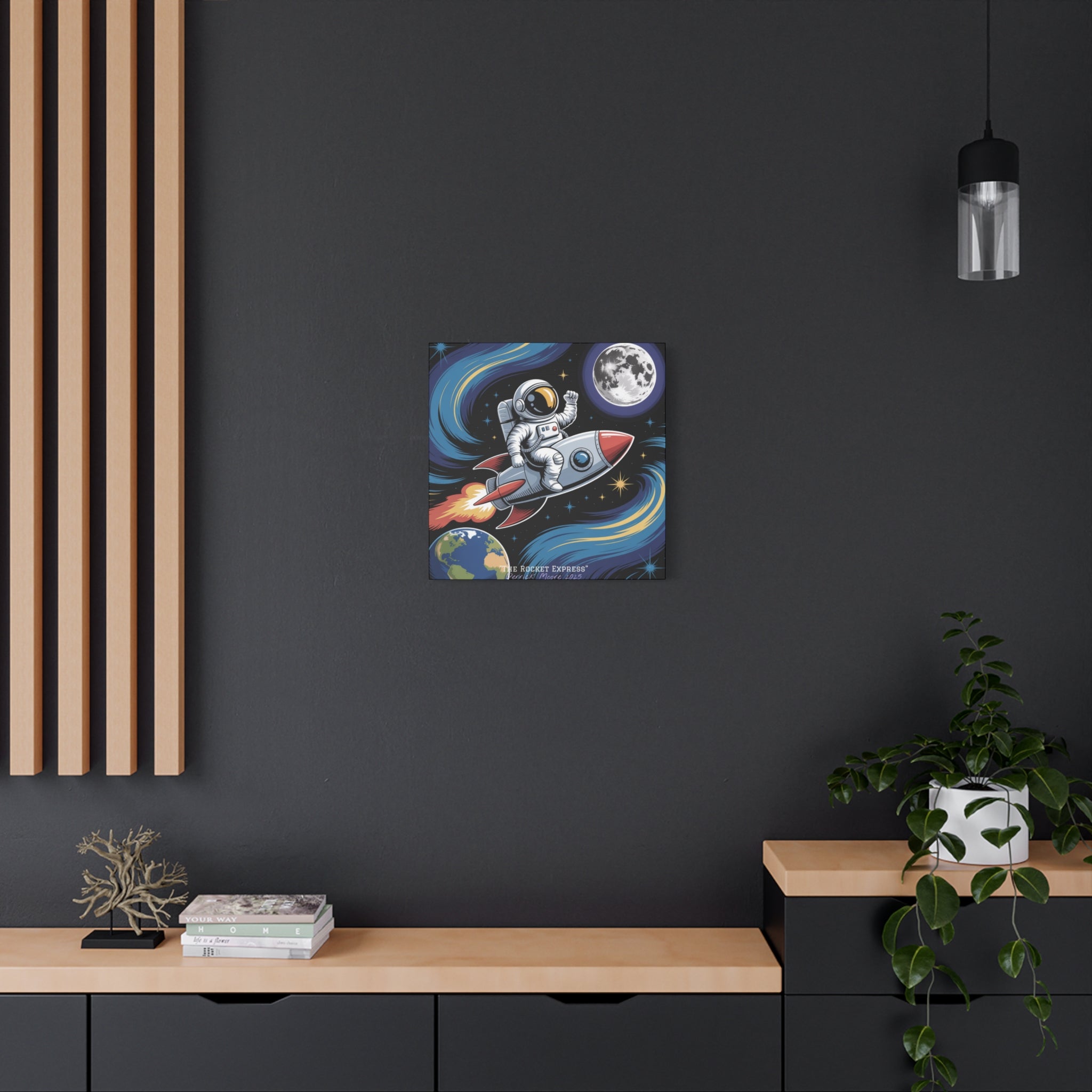 "The Rocket Express" 2025 - Matte Stretched Canvas Wall Art