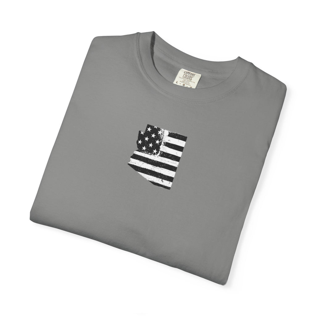 Arizona Flag Tee - Born in America, American Pride Shirt, Unisex Graphic T-Shirt, Arizona Themed Apparel, Patriotic Gift