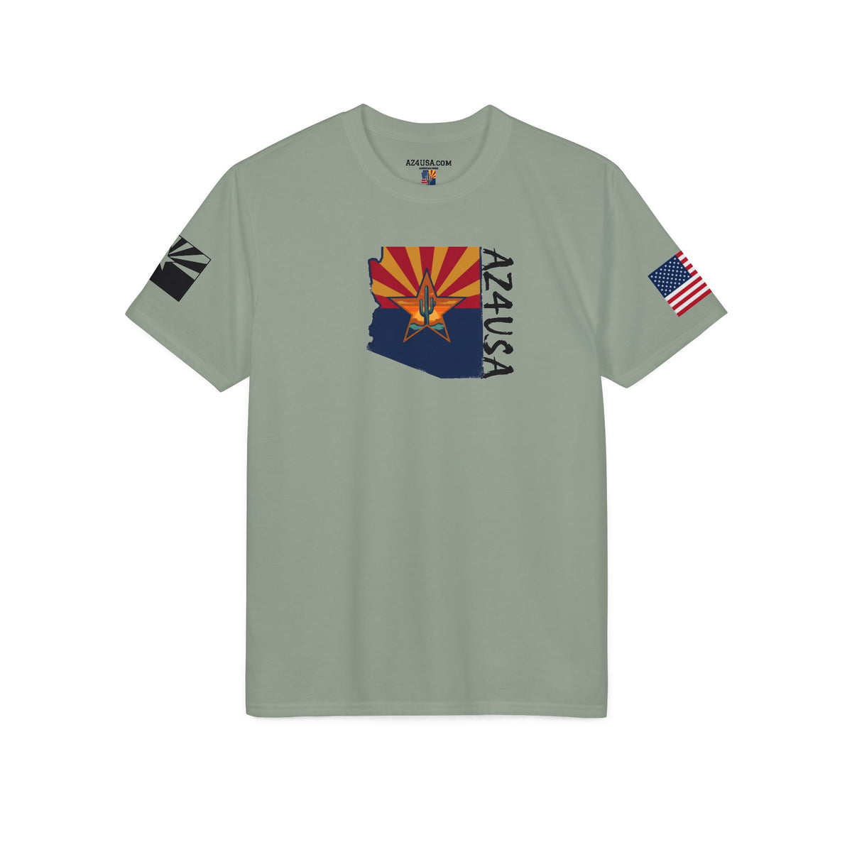 Arizona Flag "AZ4USA" Team T-Shirt — State Pride Running/Team Shirt