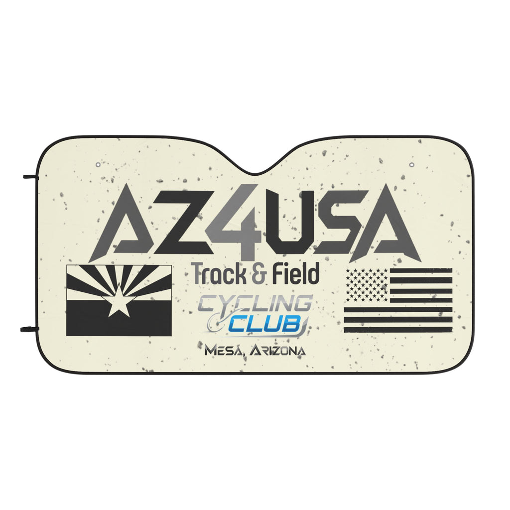 AZ4USA Track & Field Cycling Club Car Sun Shade — Mesa Arizona USA Dashboard Protector
