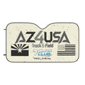 AZ4USA Track & Field Cycling Club Car Sun Shade — Mesa Arizona USA Dashboard Protector