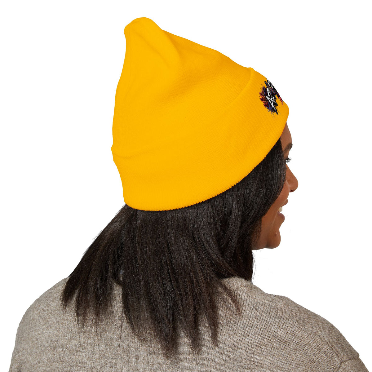 Embroidered Graffiti AZ4USA Scorpion Beanie — Classic Cuffed Knit Hat