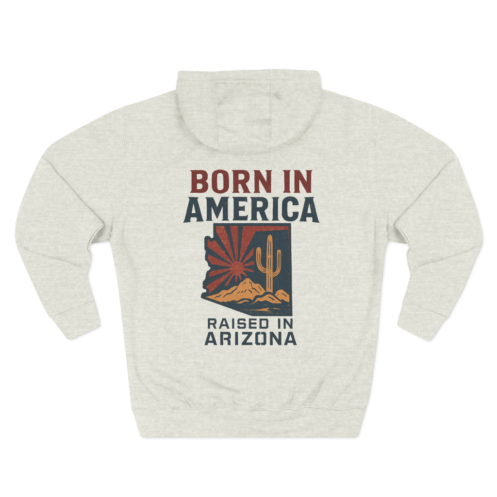 Arizona Pride Fleece Hoodie, Cozy Sweatshirt, Travel Gift, Patriot Apparel, American Southwest Style