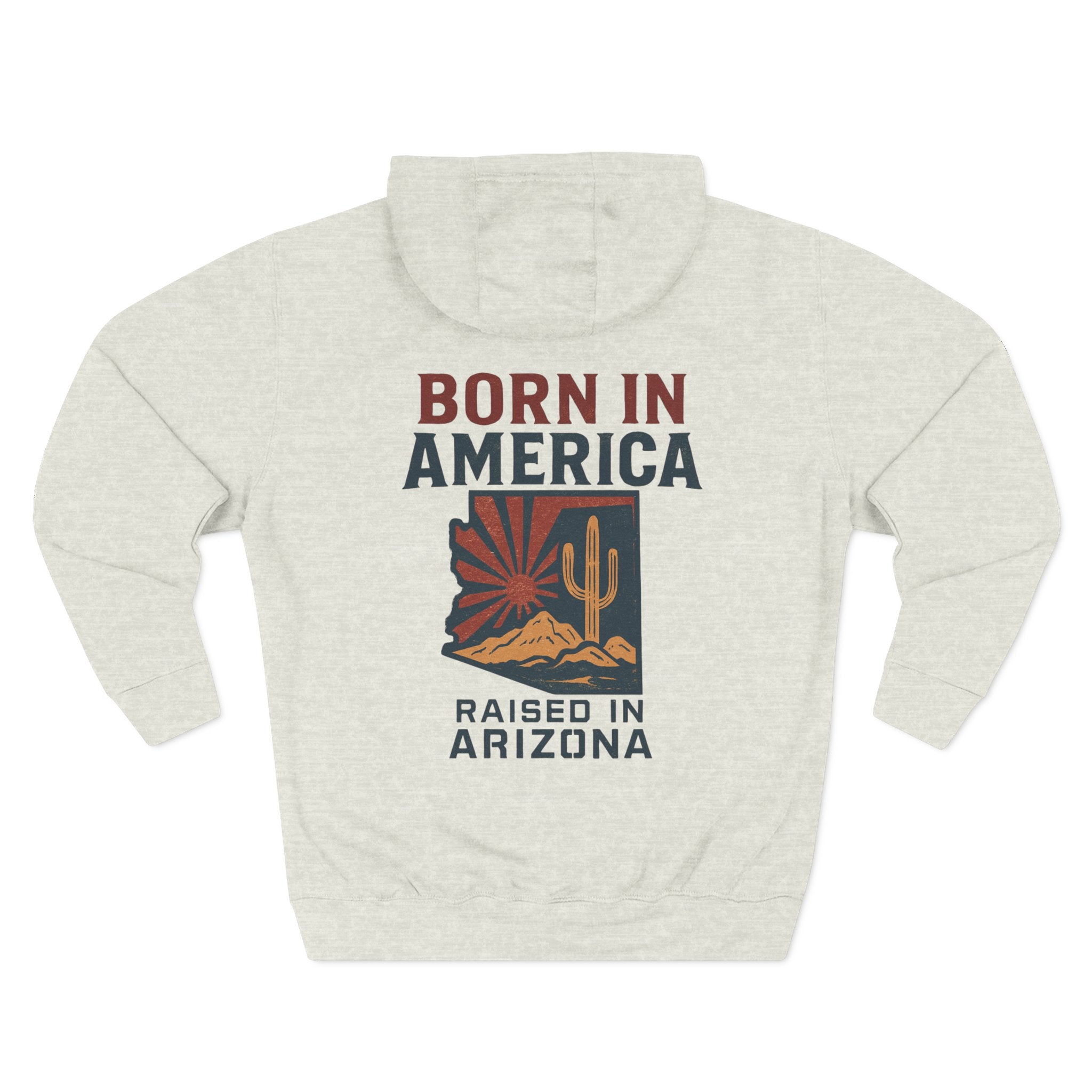 Arizona Pride Fleece Hoodie, Cozy Sweatshirt, Travel Gift, Patriot Apparel, American Southwest Style