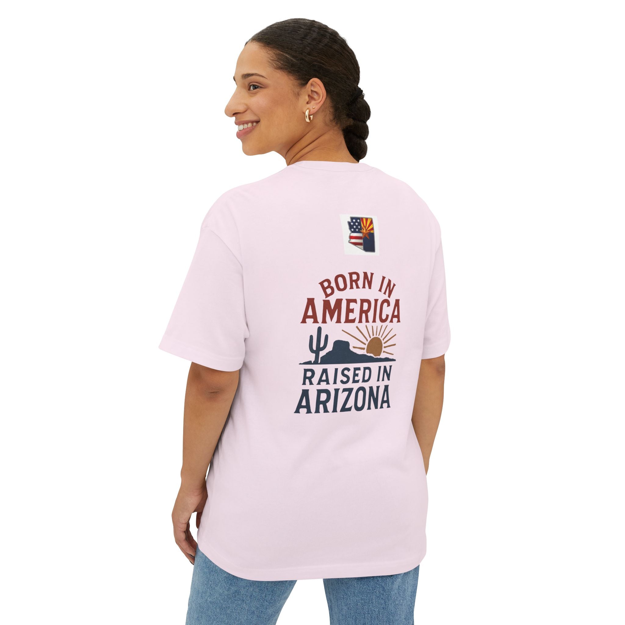 Arizona Pride Boxy Tee - Unisex Oversized T-Shirt, Casual Wear, Summer Essential, Gift for Travelers, American Southwest Apparel