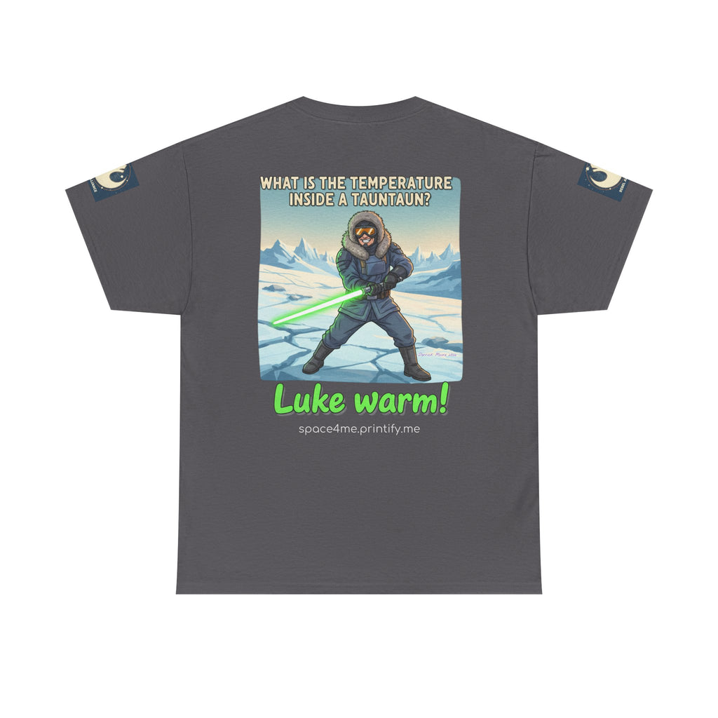 Luke Warm! Star Wars Luke Skywalker Tauntaun Joke T-Shirt Rebel Alliance