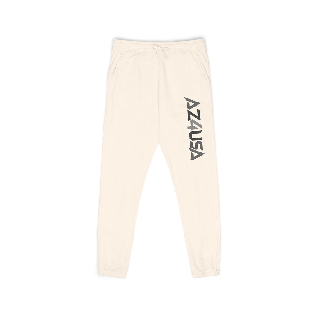 ZUA Joggers — Garment-Dyed Fleece Sweatpants (Vertical Side Logo)