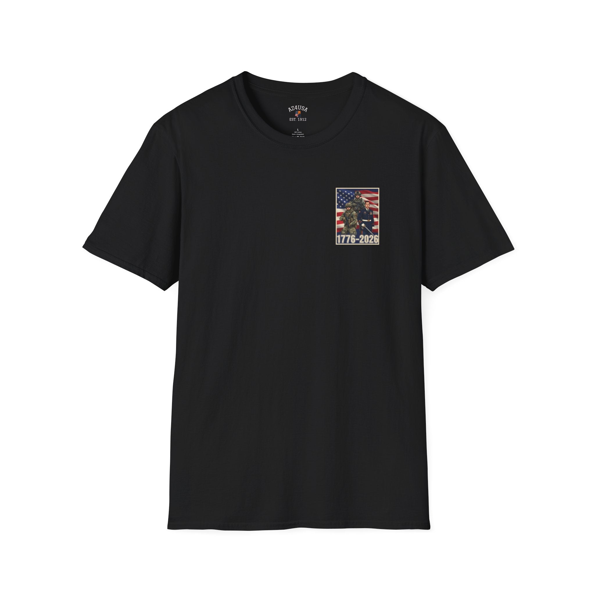 Patriotic Eagle 250 YEARS T-Shirt — "God Bless America" Born Free USA Tee