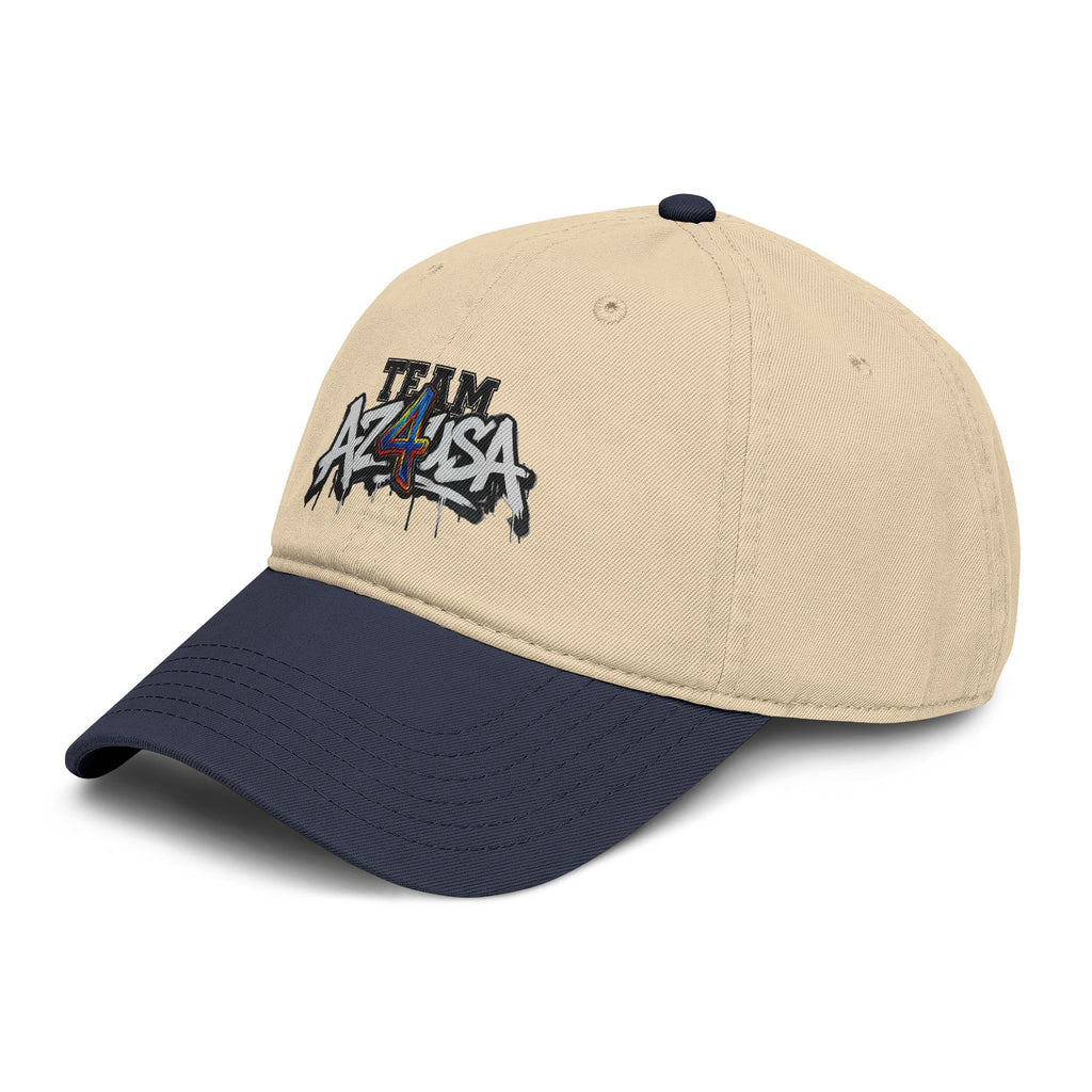 Team Azusa Washed Baseball Cap — Vintage Graffiti Logo Hat