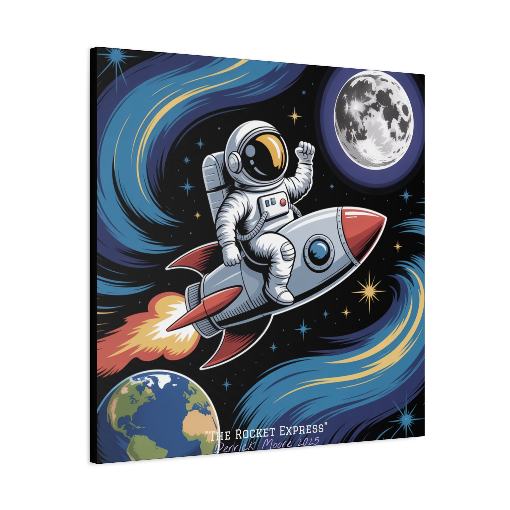 "The Rocket Express" 2025 - Matte Stretched Canvas Wall Art