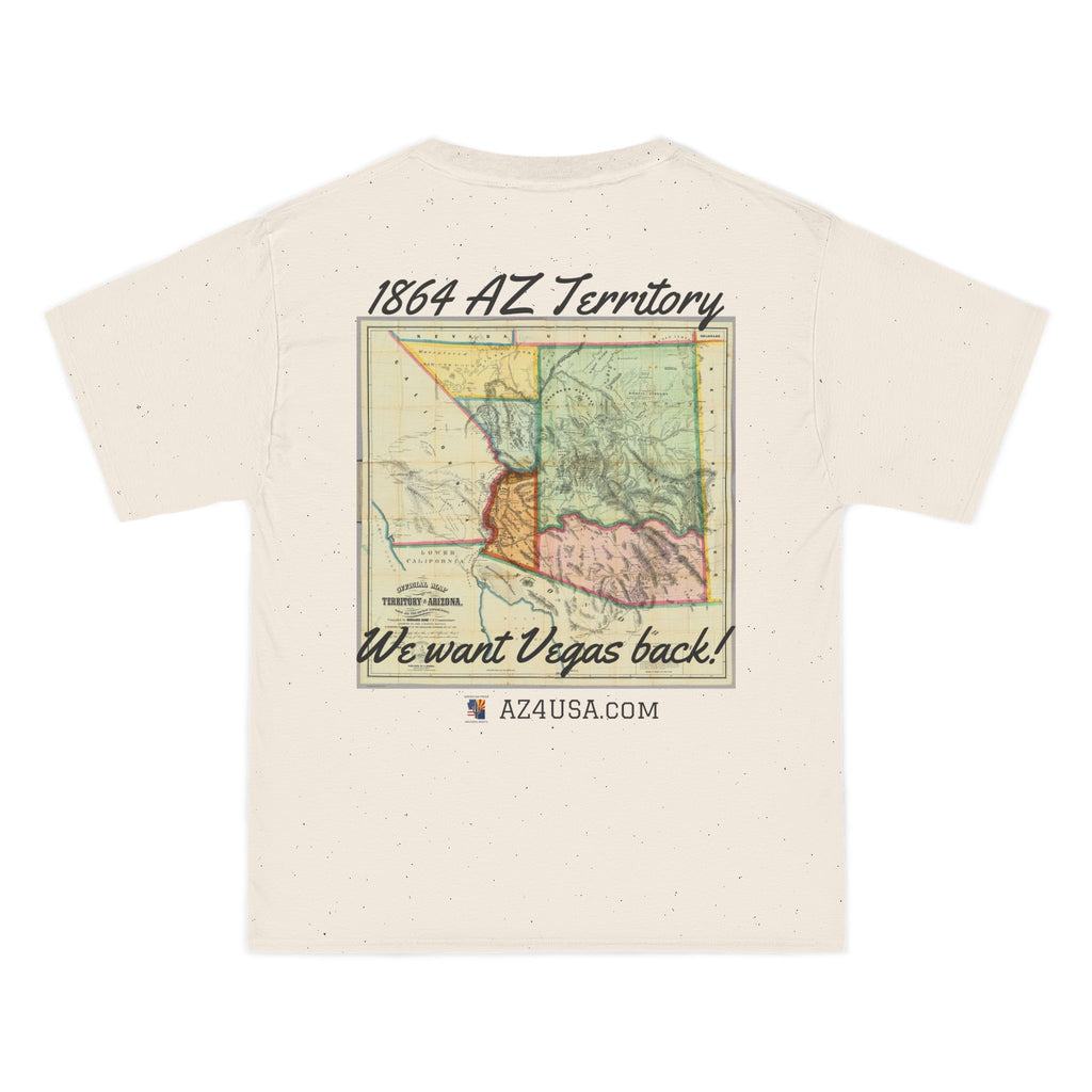 Arizona Territory 1864 T-Shirt — Vintage Map 'We Want Vegas Back' Tee
