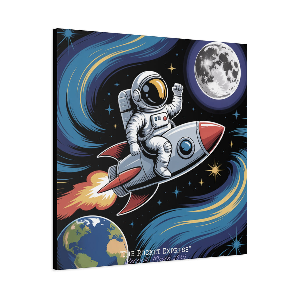 "The Rocket Express" 2025 - Matte Stretched Canvas Wall Art